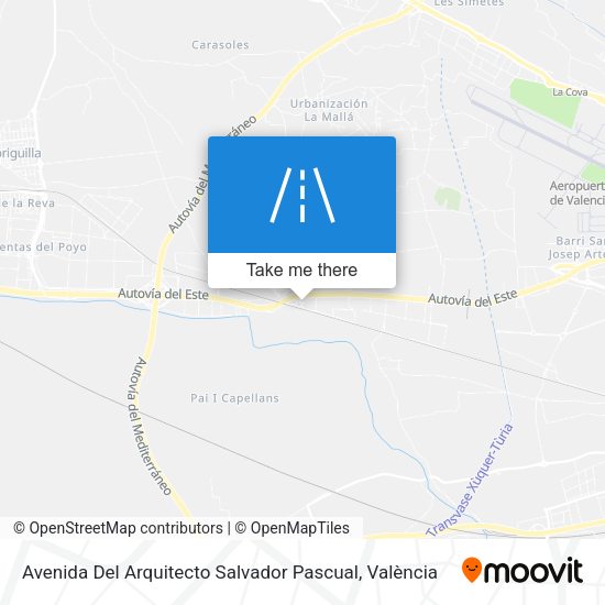 Avenida Del Arquitecto Salvador Pascual map