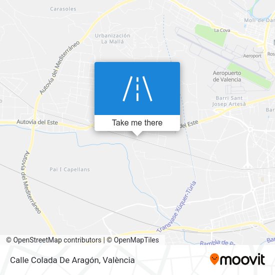 Calle Colada De Aragón map