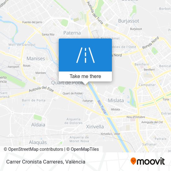 Carrer Cronista Carreres map