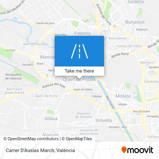 Carrer D'Ausias March map