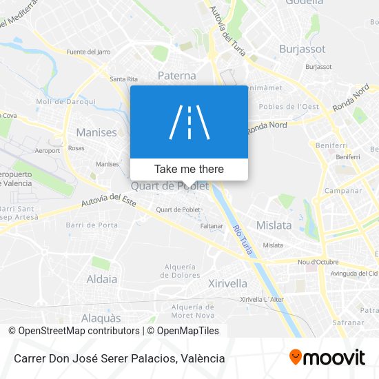 Carrer Don José Serer Palacios map