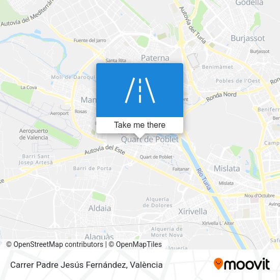 Carrer Padre Jesús Fernández map
