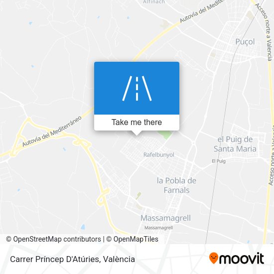 Carrer Príncep D'Atúries map