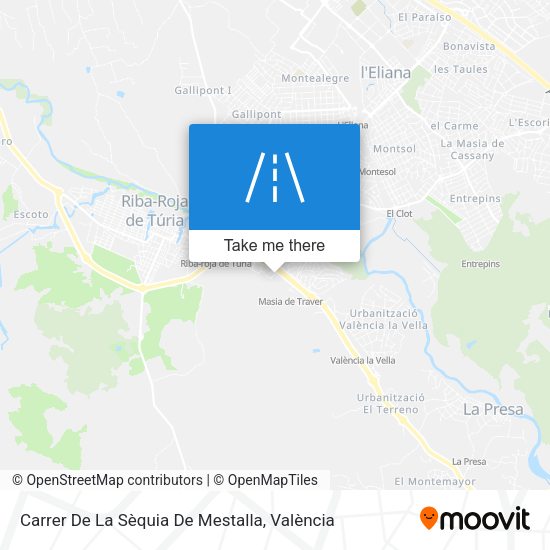 Carrer De La Sèquia De Mestalla map