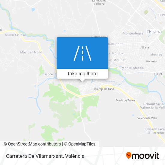 Carretera De Vilamarxant map