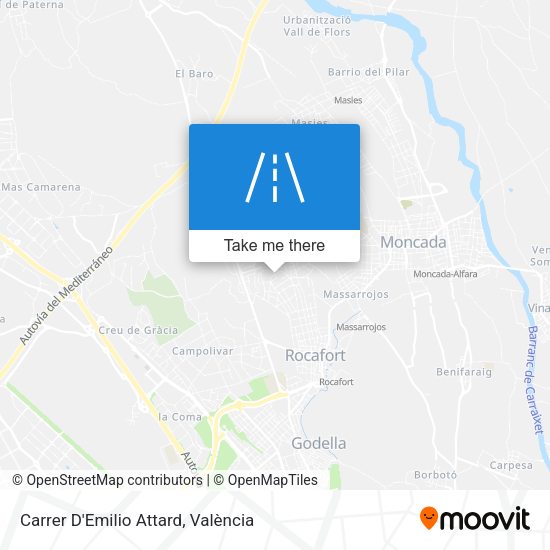 Carrer D'Emilio Attard map
