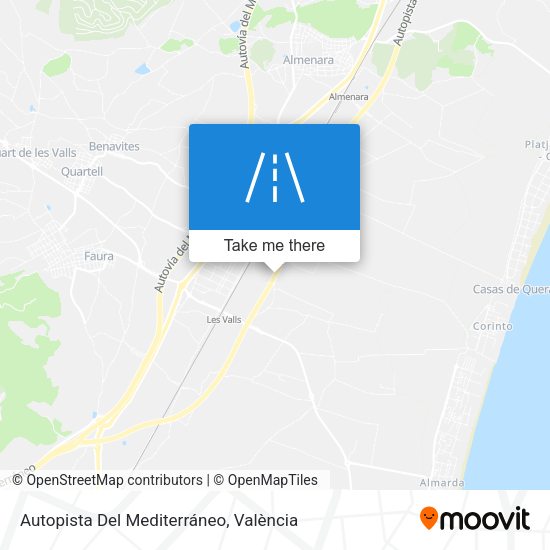 Autopista Del Mediterráneo map