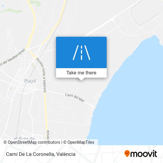 Camí De La Coronella map