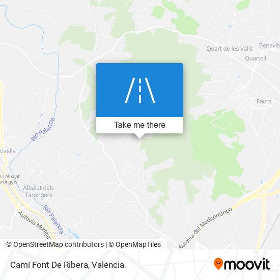 Camí Font De Ribera map