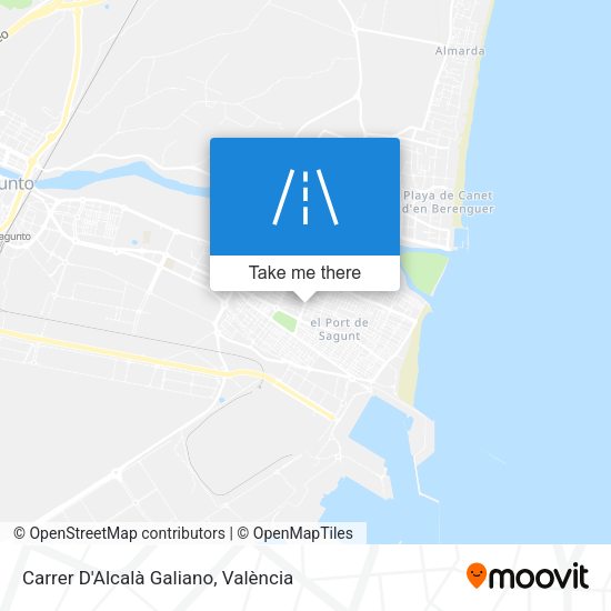 Carrer D'Alcalà Galiano map