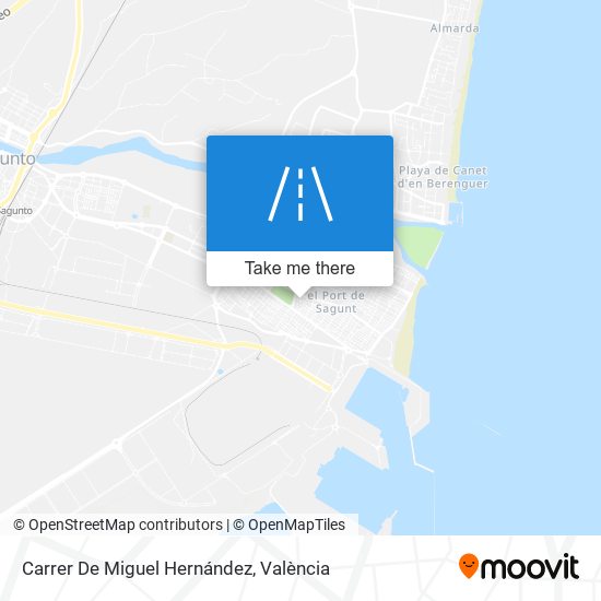 mapa Carrer De Miguel Hernández