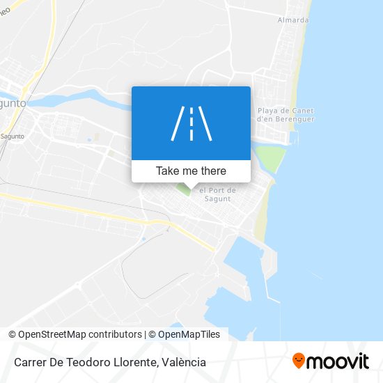 mapa Carrer De Teodoro Llorente