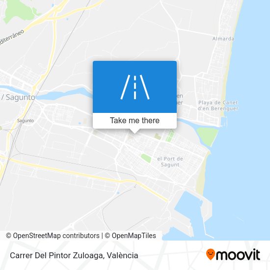 Carrer Del Pintor Zuloaga map