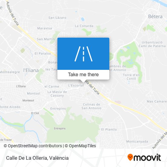 mapa Calle De La Ollería