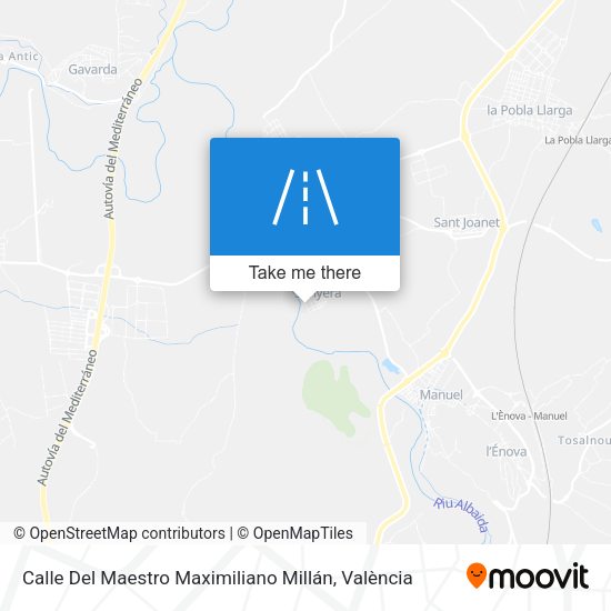 Calle Del Maestro Maximiliano Millán map