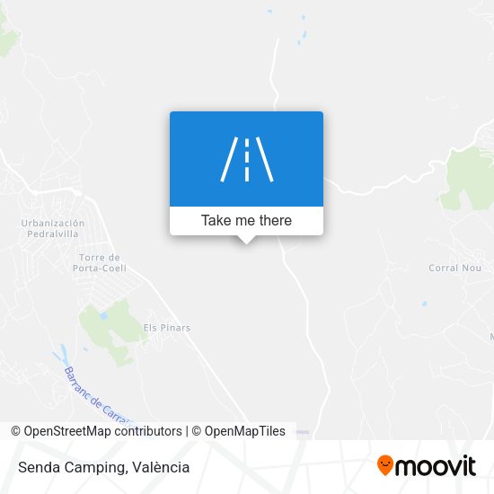 Senda Camping map