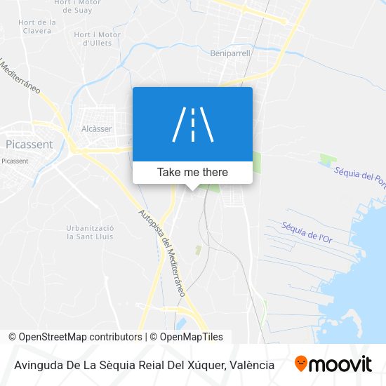 Avinguda De La Sèquia Reial Del Xúquer map
