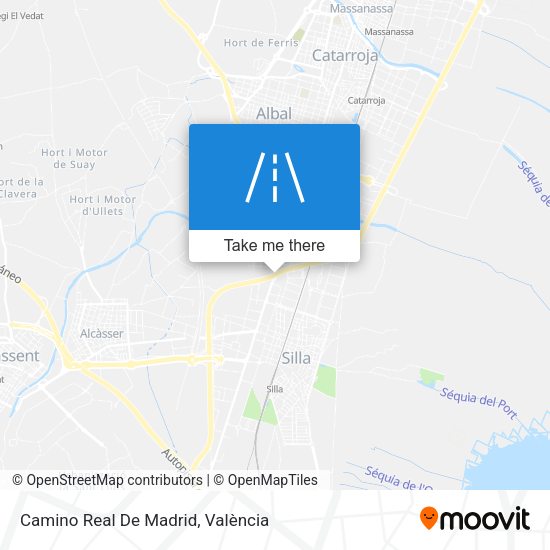 Camino Real De Madrid map