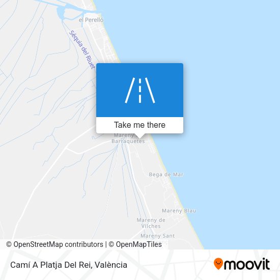 Camí A Platja Del Rei map