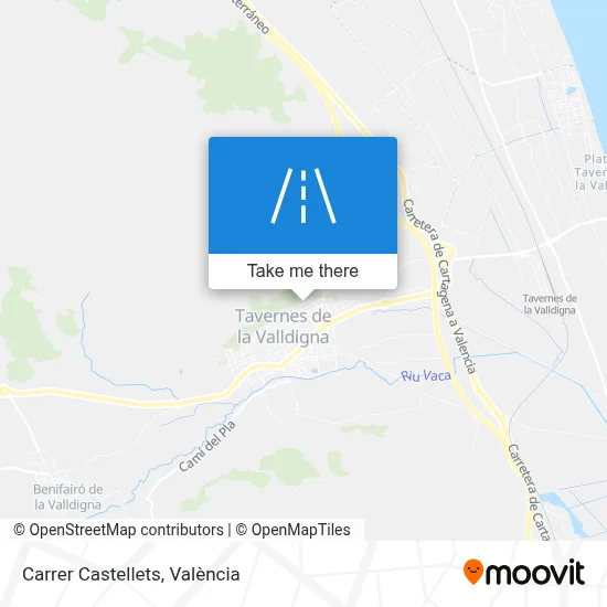 Carrer Castellets map