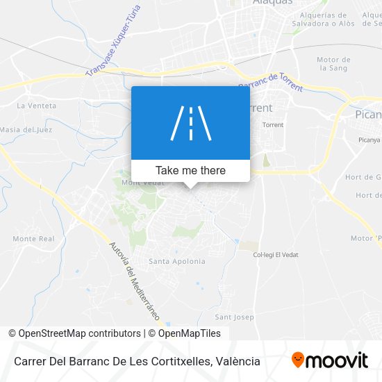 Carrer Del Barranc De Les Cortitxelles map
