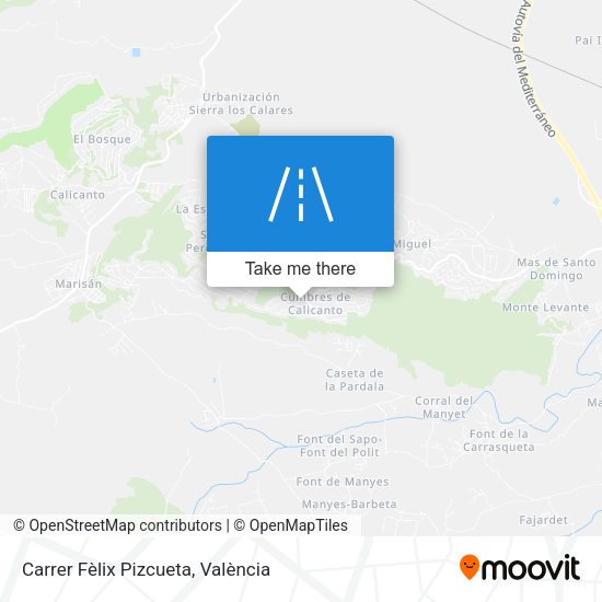 Carrer Fèlix Pizcueta map