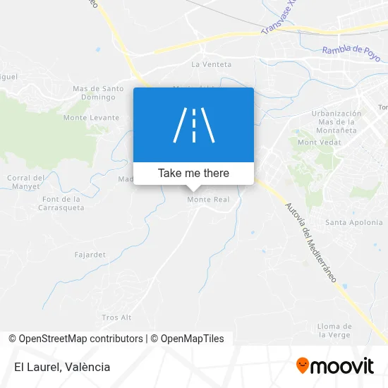 El Laurel map