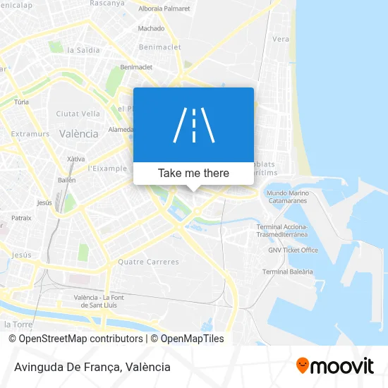 Avinguda De França map