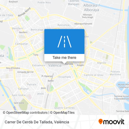Carrer De Cerdà De Tallada map