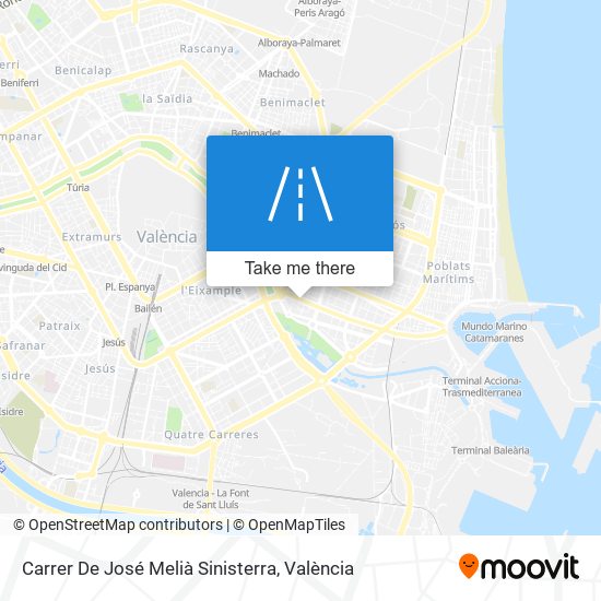 mapa Carrer De José Melià Sinisterra