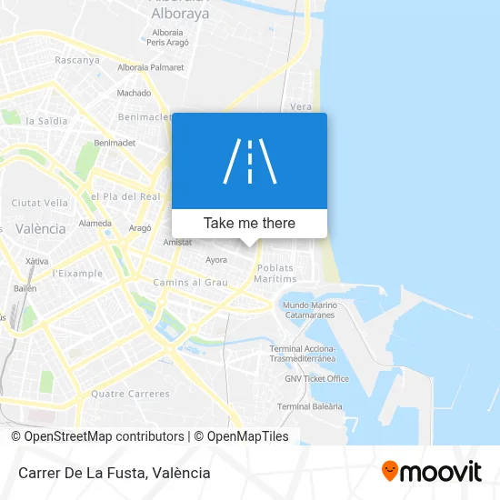 mapa Carrer De La Fusta