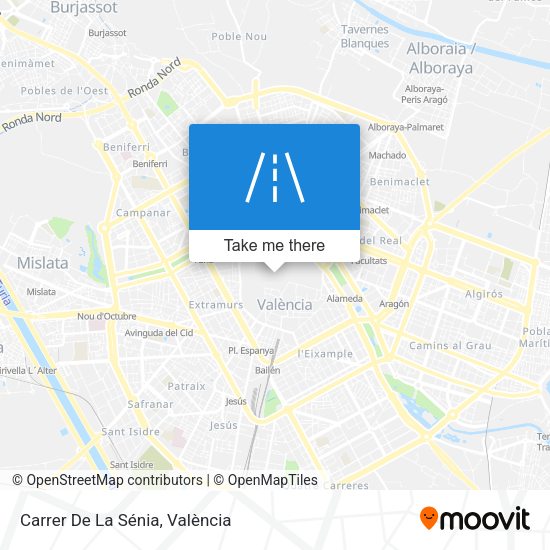 Carrer De La Sénia map