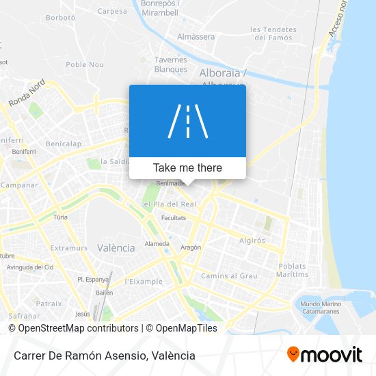 Carrer De Ramón Asensio map