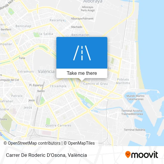 Carrer De Roderic D'Osona map