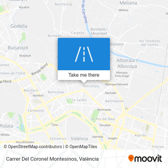 Carrer Del Coronel Montesinos map