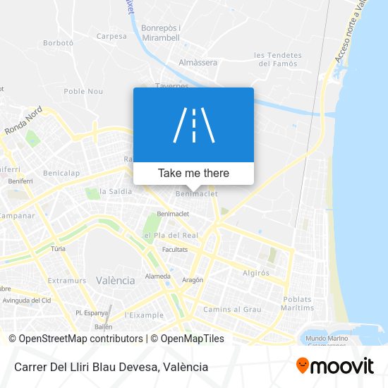 Carrer Del Lliri Blau Devesa map
