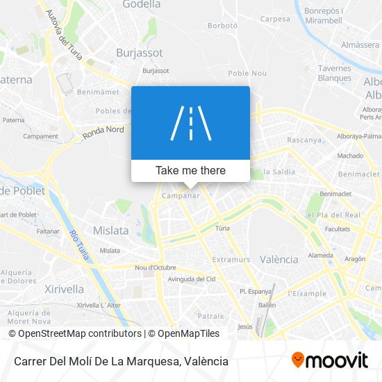 mapa Carrer Del Molí De La Marquesa