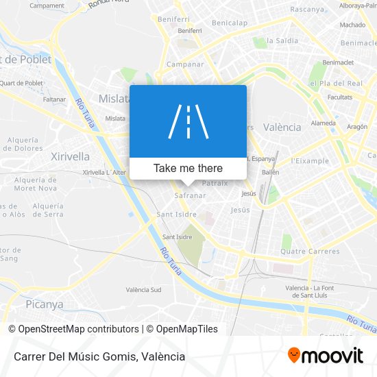 Carrer Del Músic Gomis map