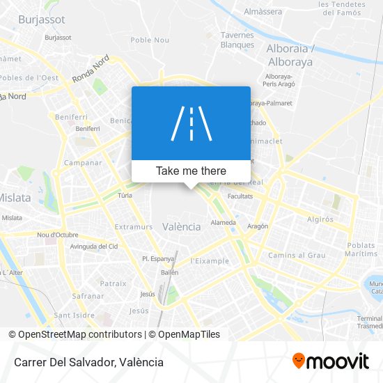 mapa Carrer Del Salvador