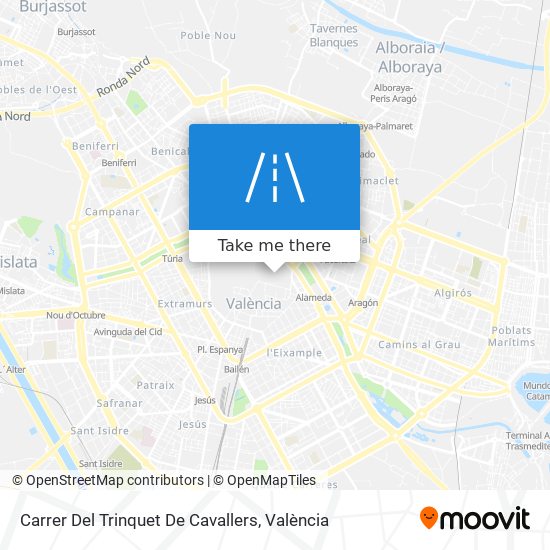 Carrer Del Trinquet De Cavallers map