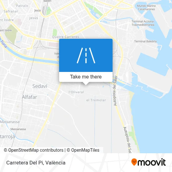 Carretera Del Pi map