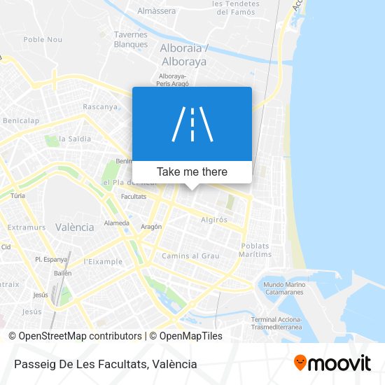 Passeig De Les Facultats map