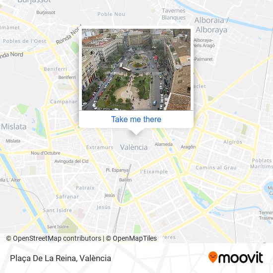 mapa Plaça De La Reina