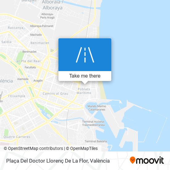mapa Plaça Del Doctor Llorenç De La Flor