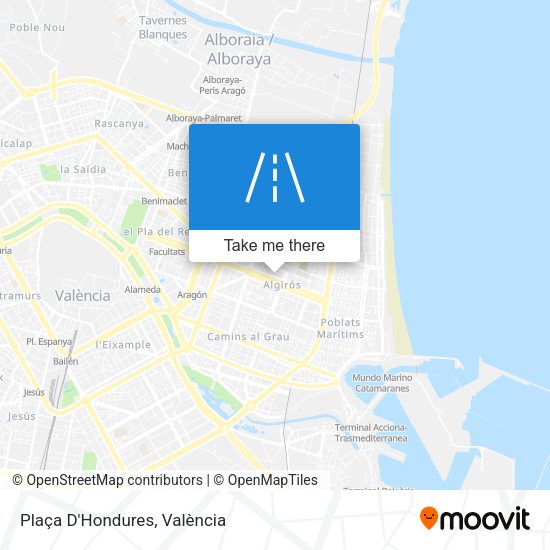 Plaça D'Hondures map