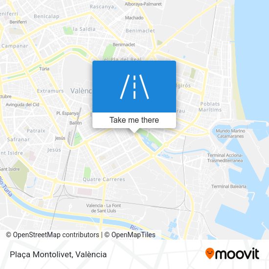 Plaça Montolivet map