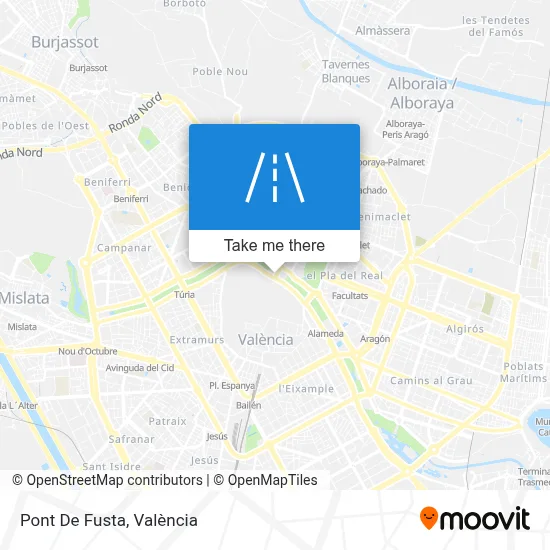 Pont De Fusta map