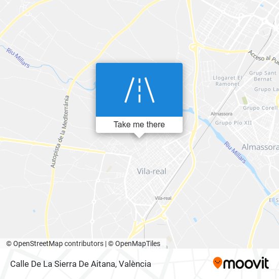Calle De La Sierra De Aitana map