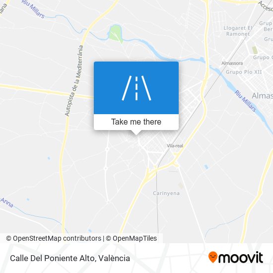 Calle Del Poniente Alto map
