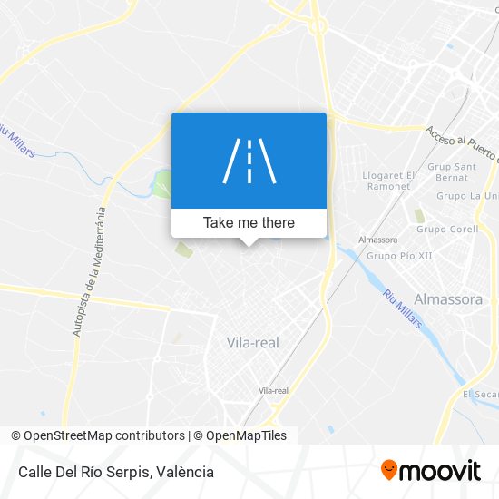 Calle Del Río Serpis map